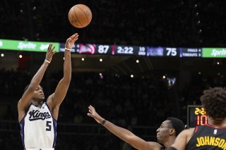 De'Aaron Fox (5) a brillé face aux Hawks avec 31 points KEYSTONE/AP/Hakim Wright Sr.